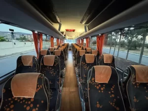 Çanakkale Şehitlik Turu man lions coach Araç iç Görünümü