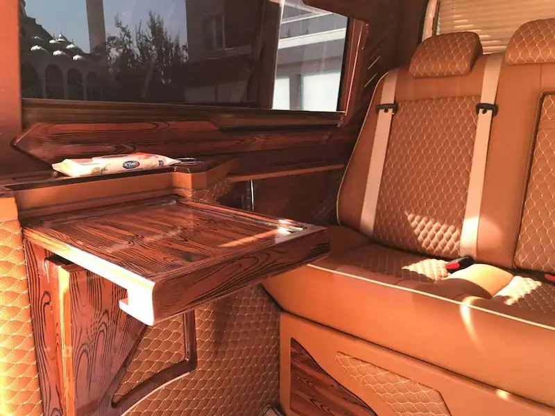 Çanakkale Şehitlik Turu mercedes vip Araç iç Görünümü