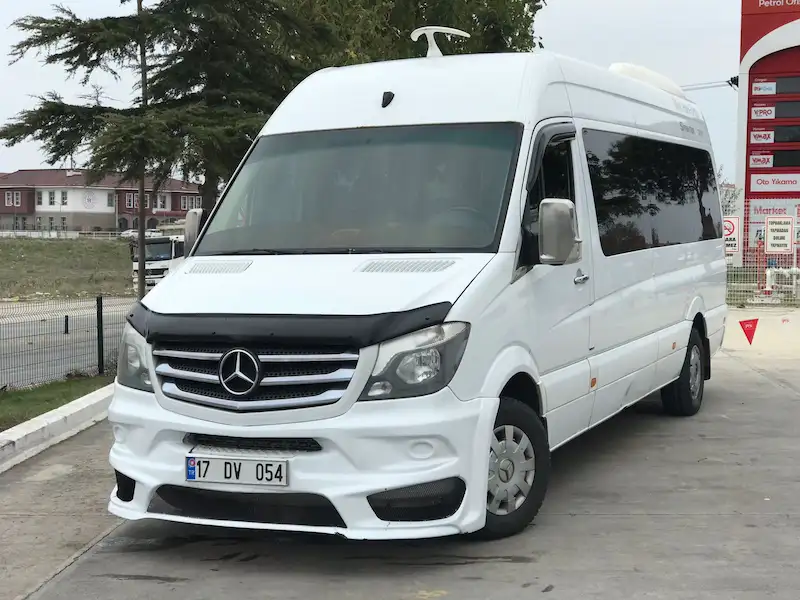 Çanakkale Şehitlik Turu Mercedes Sprinter Araç Dış Görünümü küçük guruplar için