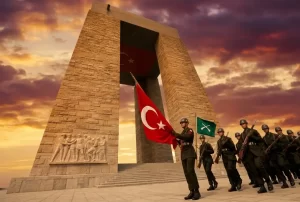 Çanakkale Şehitlik Turu Abide ve Askerler hüzünlü atmosfer